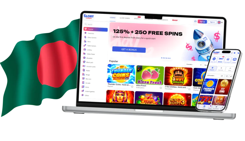 Glory Casino for players from Bangladesh